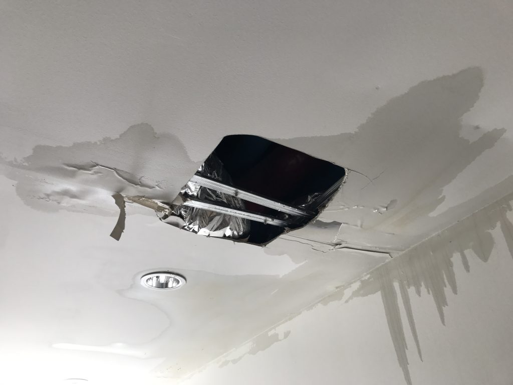 Air Conditioner Condensation Leak Ceiling