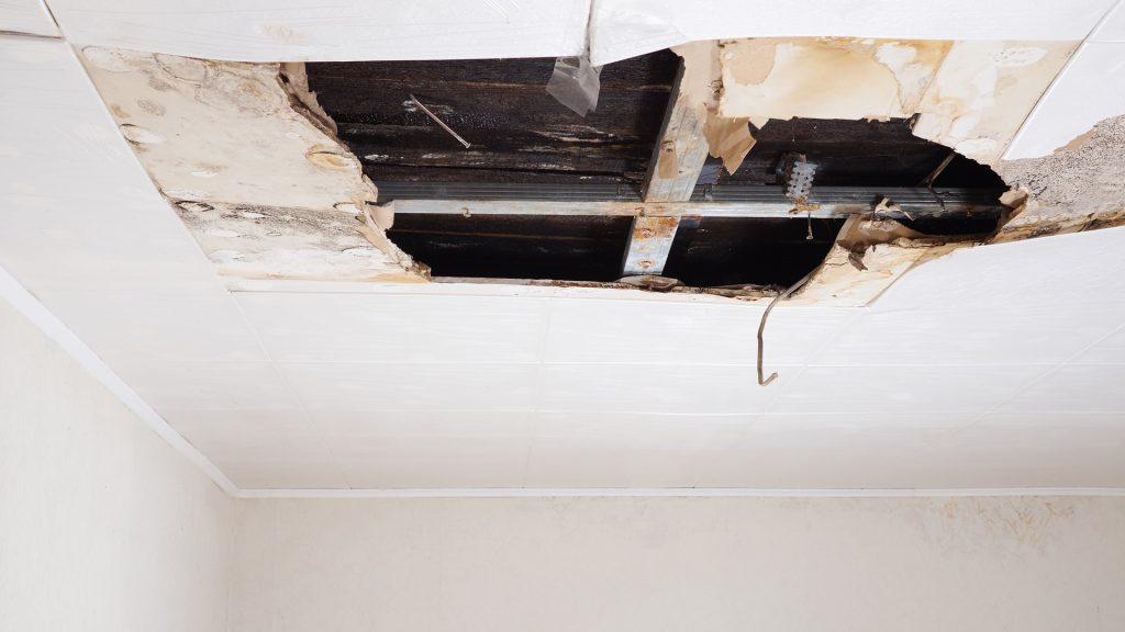 Ceiling Collapse On Tenant Settlements