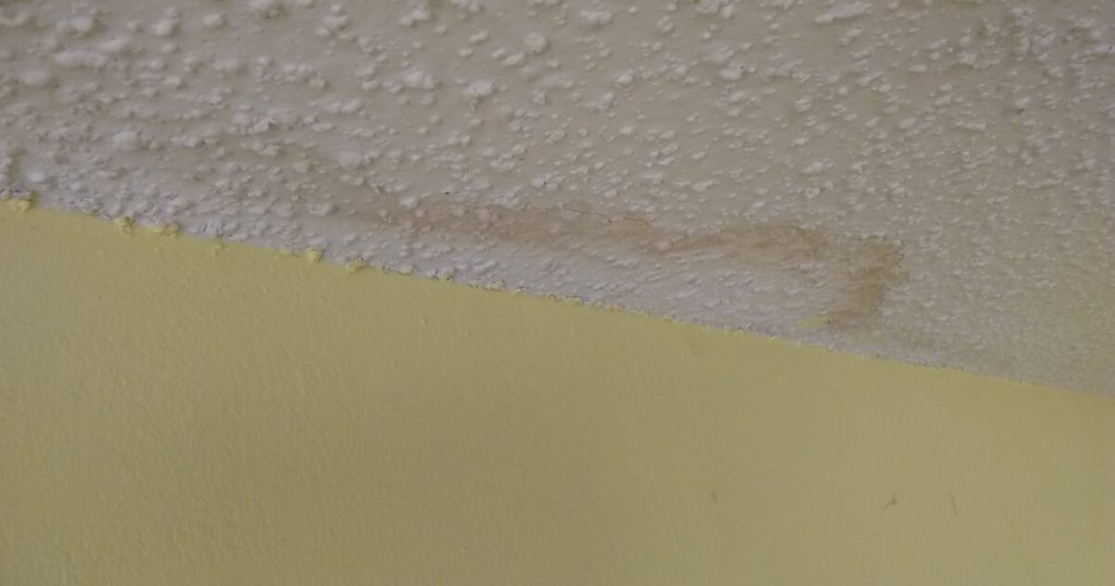 Water Damage Popcorn Ceiling