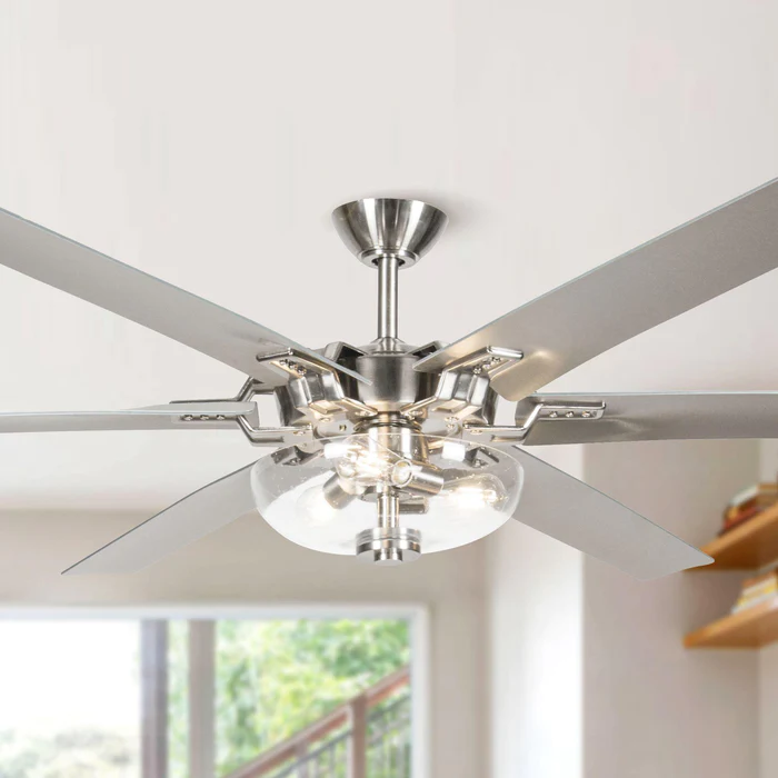 Polished Nickel Ceiling Fan