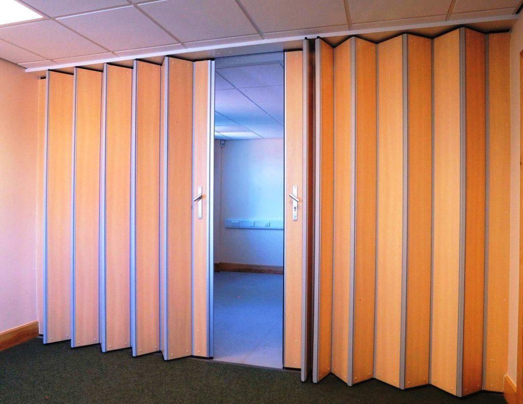 Ceiling Mounted Accordion Room Divider