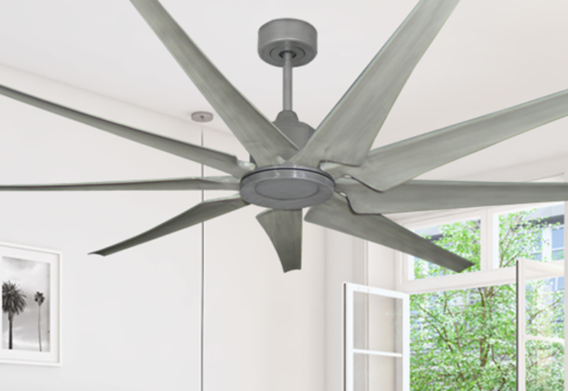 Brushed Nickel Outdoor Ceiling Fan