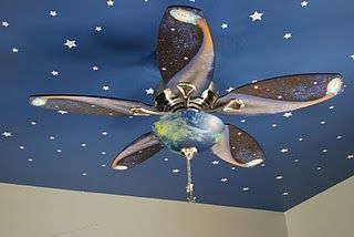 Ceiling Fan With Stars