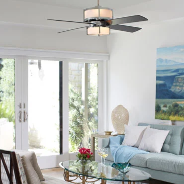 Ceiling Fan With Uplight And Downlight