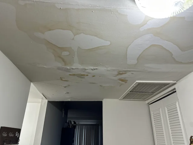 Upstairs Toilet Overflowed And Leaked Through Ceiling