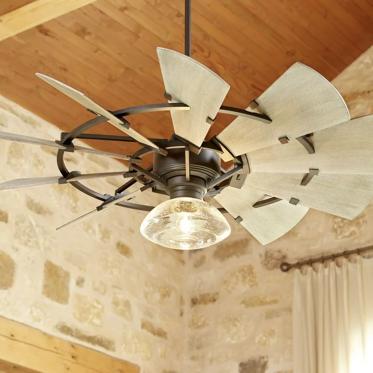 52 Windmill Ceiling Fan With Light