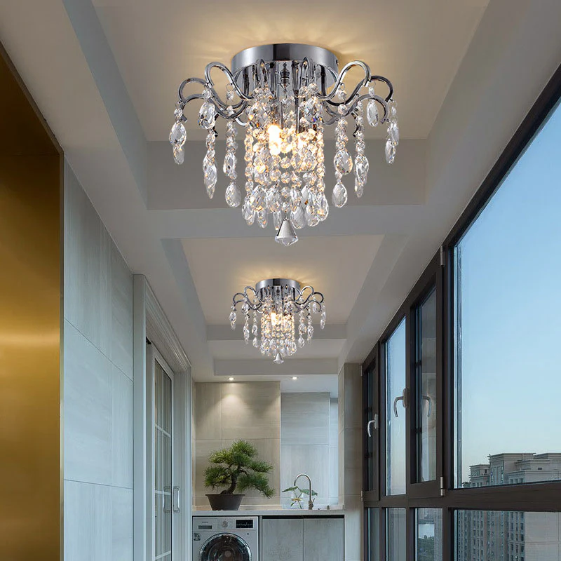 Crystal Flush Mount Ceiling Lights