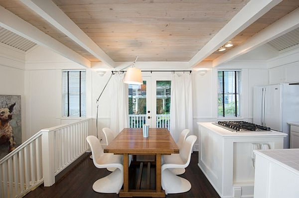 White Washed Wood Ceiling