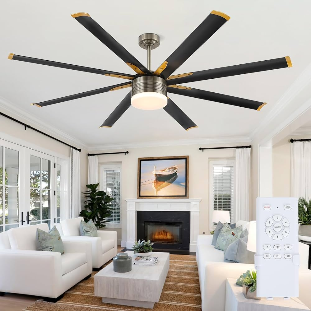 72 Inch Outdoor Ceiling Fan With Light And Remote