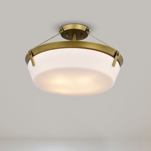 Brass Semi Flush Mount Ceiling Light