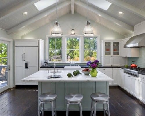 Lighting In Vaulted Ceiling Kitchen