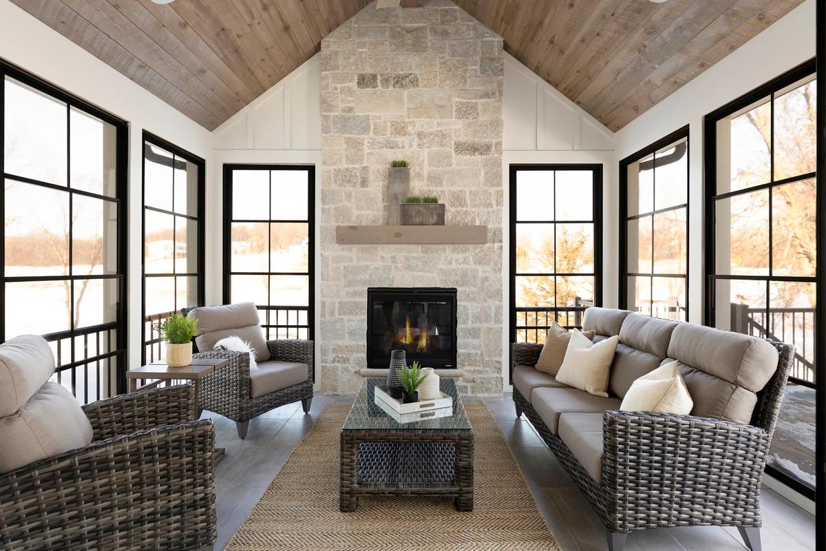 Vaulted Ceiling Fireplace Ideas