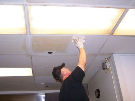 Cleaning Drop Ceiling Tiles