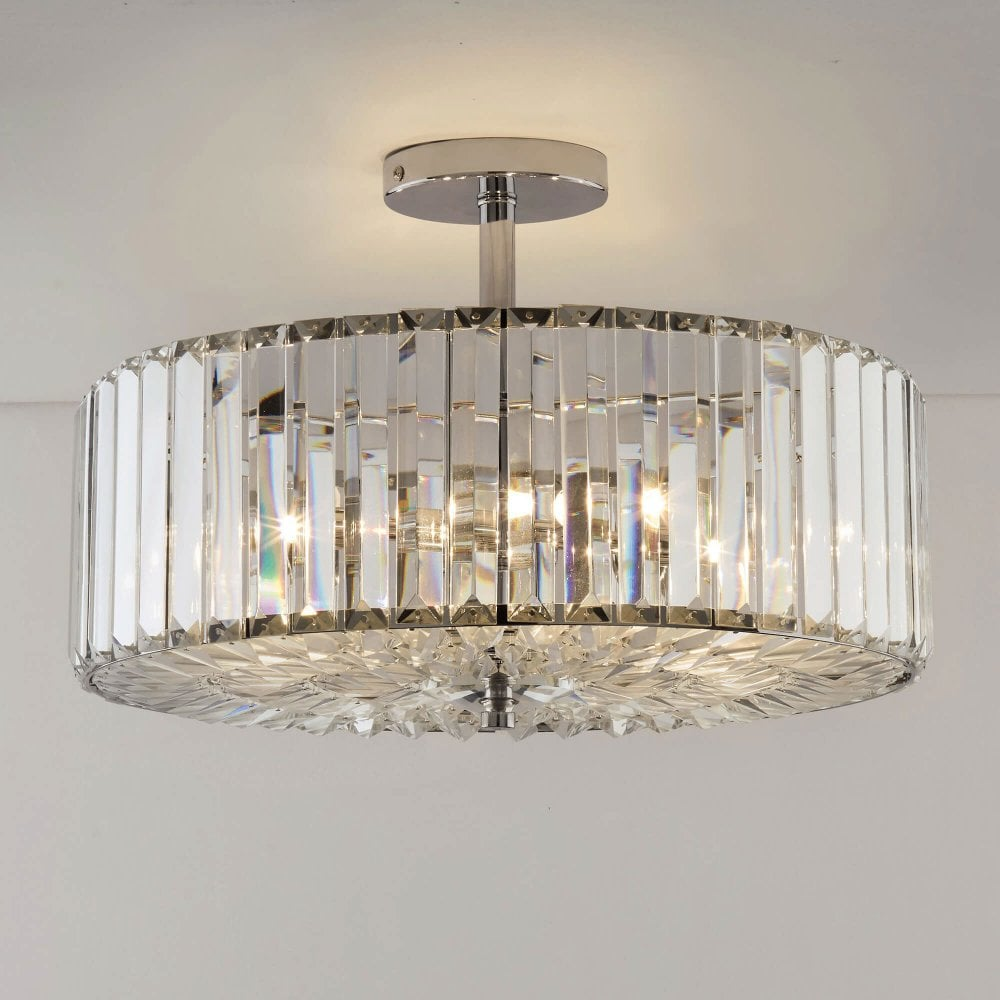 Semi Flush Crystal Ceiling Lights