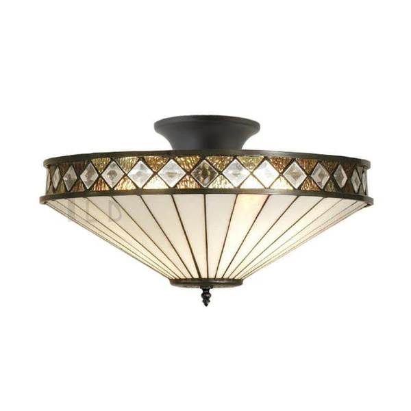 Tiffany Semi Flush Ceiling Lights