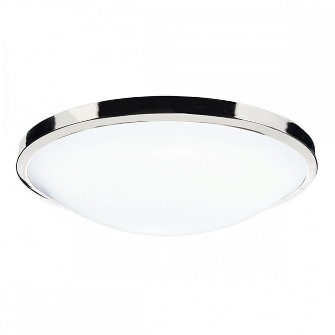 Chrome Flush Ceiling Light