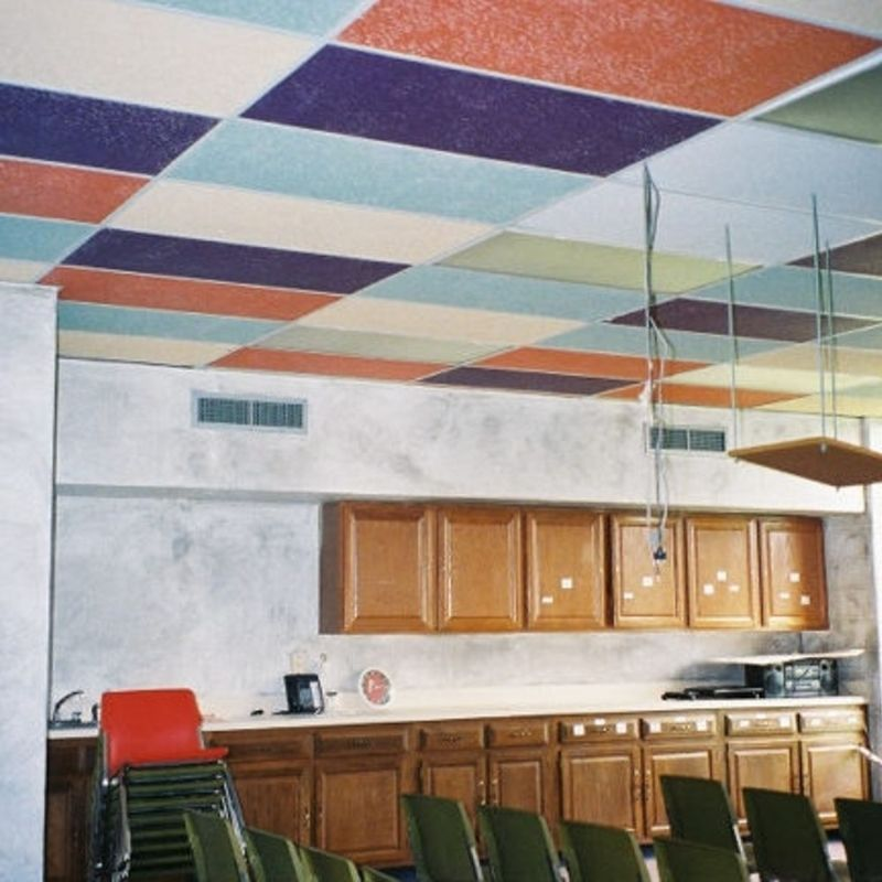 Painting Suspended Ceiling Tiles