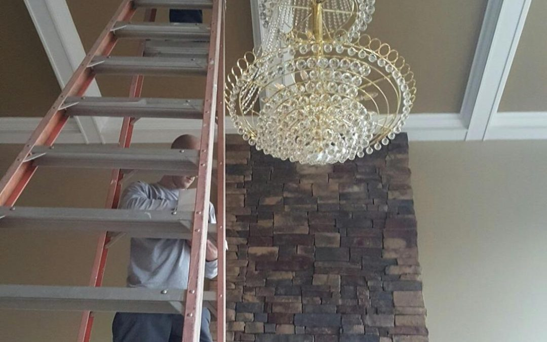 Install Chandelier On High Ceiling