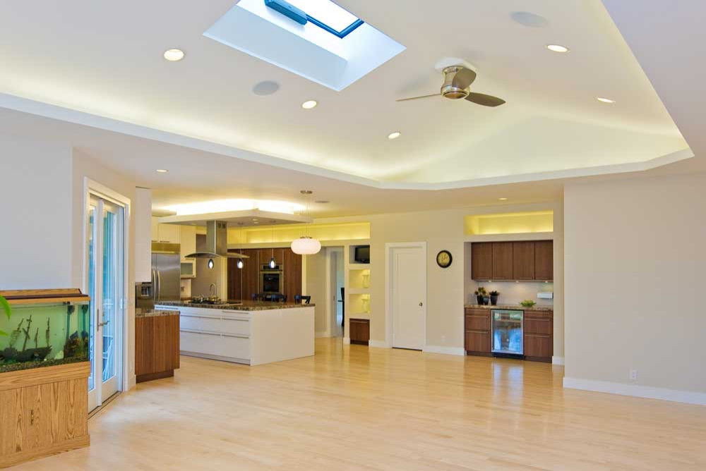 Vaulted Ceiling With Skylights