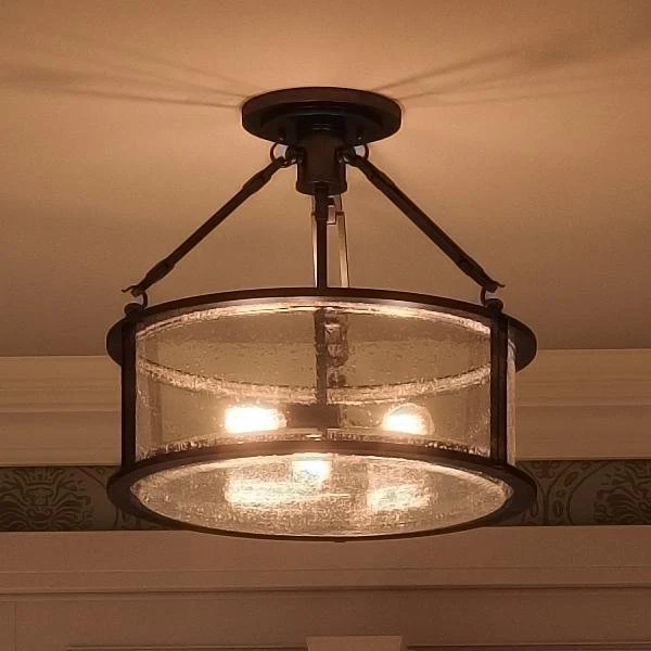 Bronze Semi Flush Mount Ceiling Light