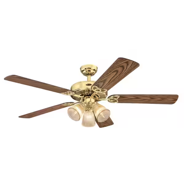 Ceiling Fan Brass Light Kit