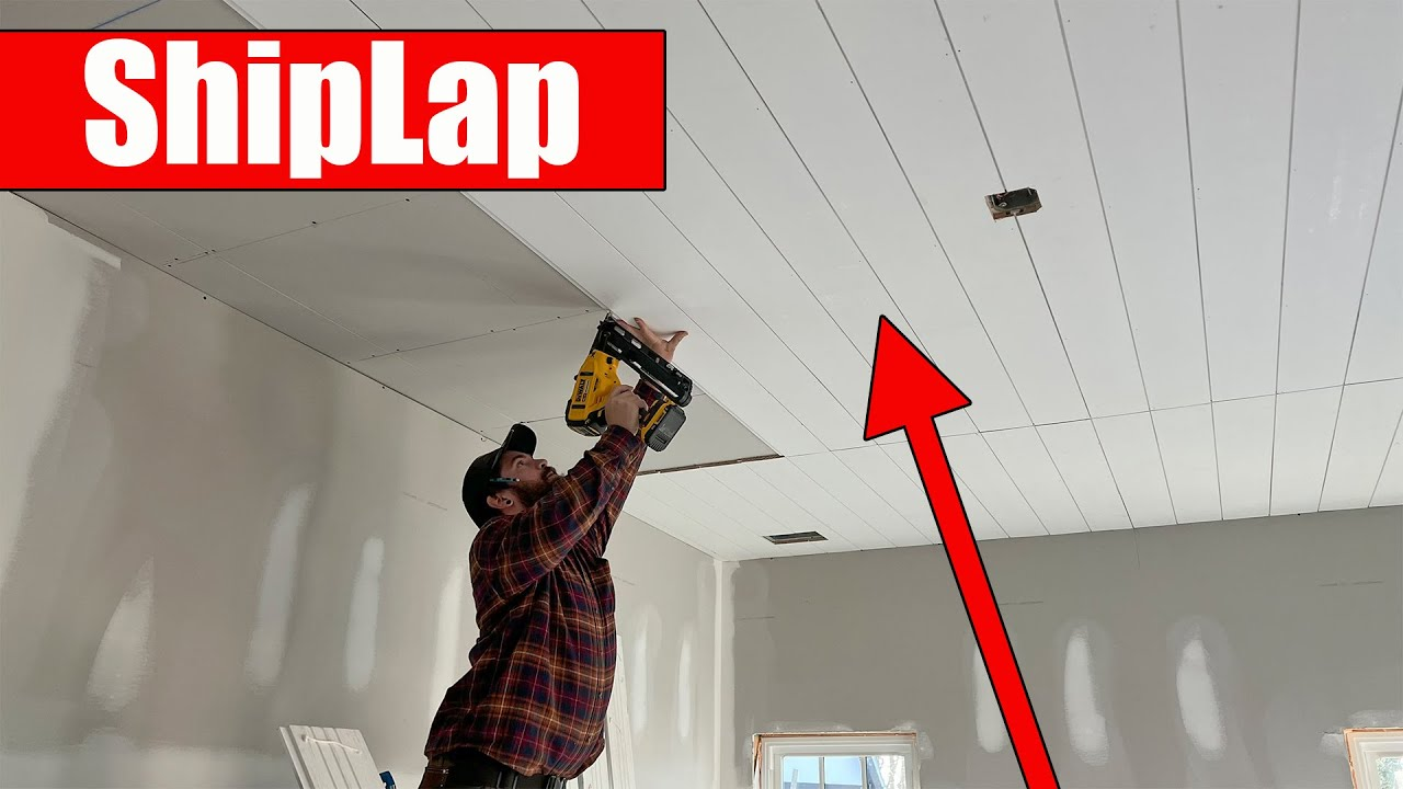 Installing Shiplap On A Ceiling