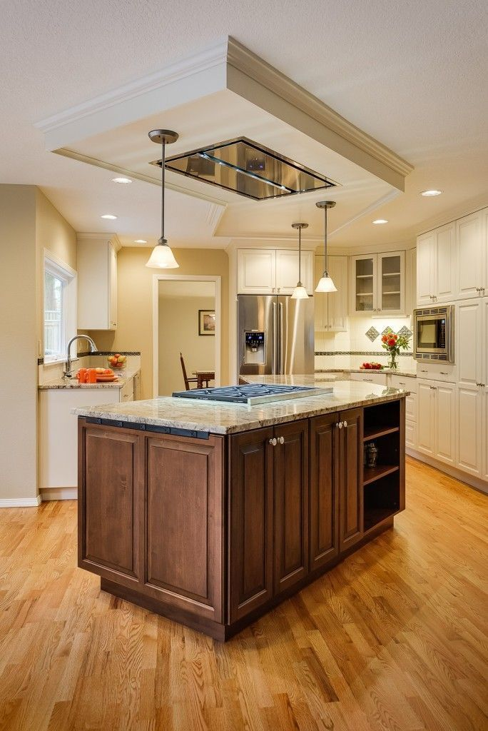 Ceiling Range Hood Over Island