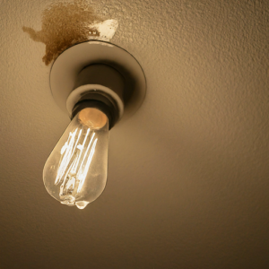 Water Leaking Through Ceiling Light Fixture