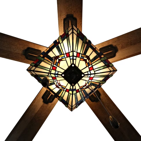 Craftsman Style Ceiling Fan With Light