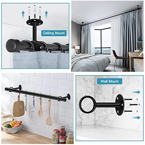 Ceiling Mount Bracket For Drapery Rod