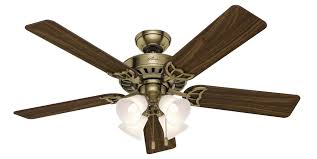 Brushed Brass Ceiling Fan With Light