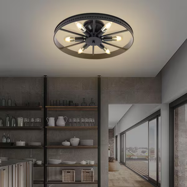 Rustic Flush Mount Ceiling Light